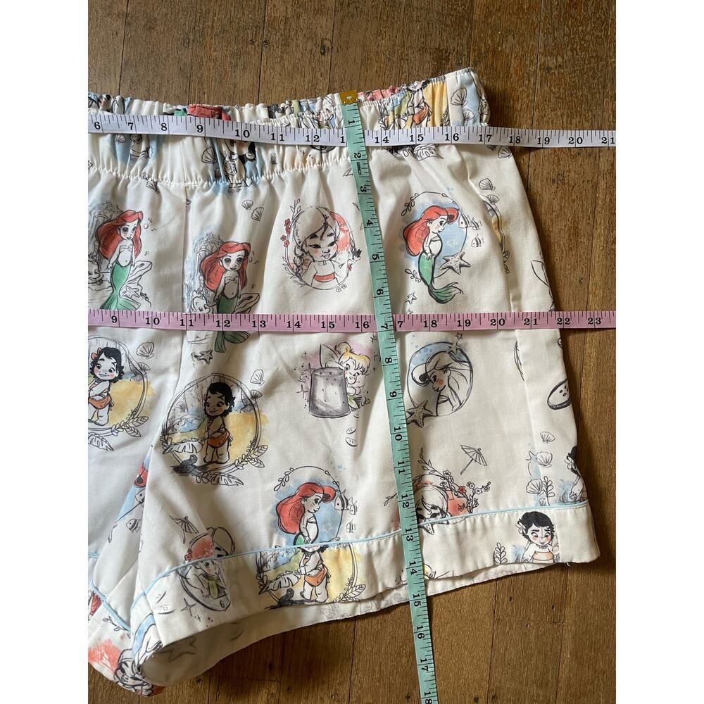 Disney Princess Cartoon Matching Pajama Short Set Size XL - Picture 9 of 10